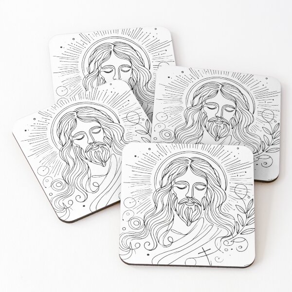 Item preview, Jesus one line doodle designed and sold by Vicktorino.