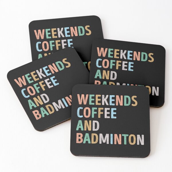 Artikelvorschau, Kaffee und Badminton am Wochenende entworfen und verkauft von WhistleCloset.