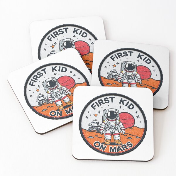 Item preview, Standing on Mars! (First Kid on Mars - Mission Patch version 5) designed and sold by jnxyz.