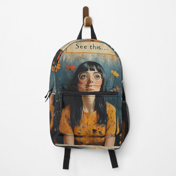Item preview, Stay positive and be optimistic "See this..." girl. designed and sold by Tem‑Tip of pen.