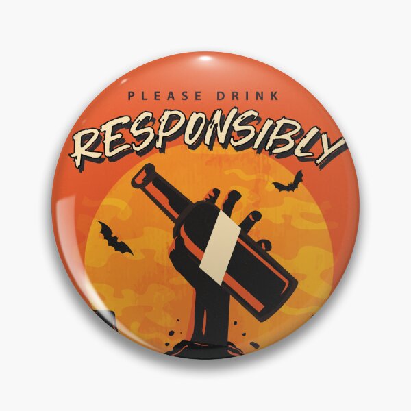Item preview, Halloween Events and Party Drink Responsibly  designed and sold by sahjindesigns.
