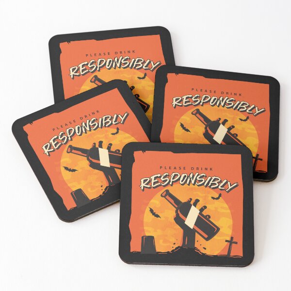 Item preview, Halloween Events and Party Drink Responsibly  designed and sold by sahjindesigns.