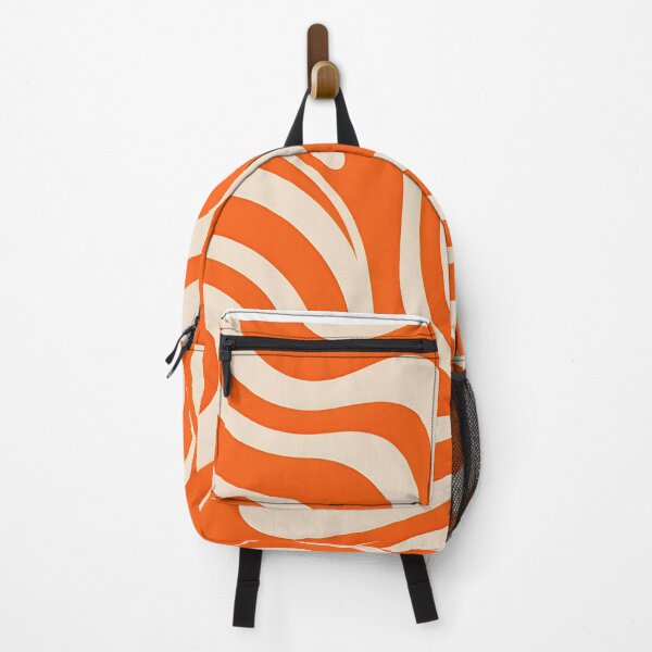 Item preview, Retro Modern, Wavy Pattern, orange, cream designed and sold by Prints and Lifestyle.