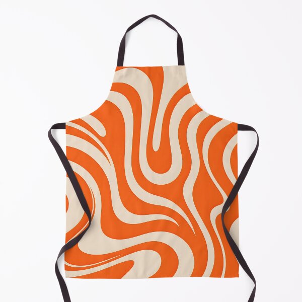 Item preview, Retro Modern,  Wavy Pattern,  orange, cream designed and sold by Prints and Lifestyle.