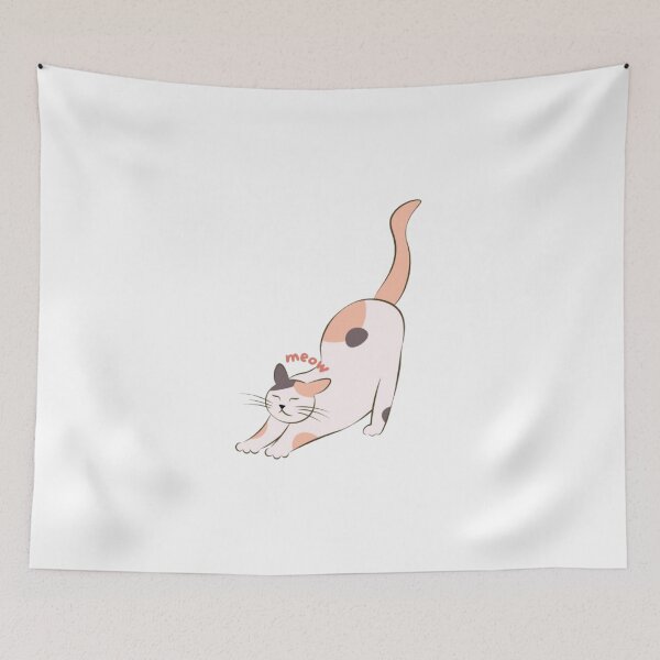 Item preview, Sleepy Beige and Brown Cat Meow Design SolaAndSoli designed and sold by SolaAndSoli.