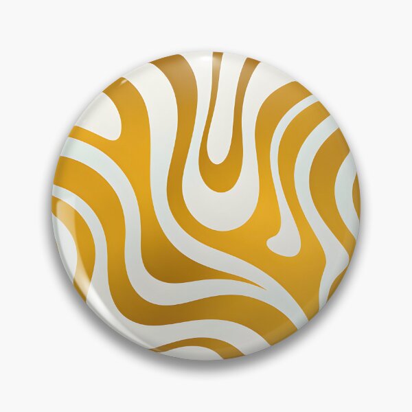 Item preview, Retro Modern,  Wavy Pattern, yellow, cream designed and sold by Prints and Lifestyle.