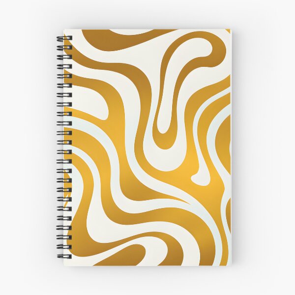 Item preview, Retro Modern,  Wavy Pattern, yellow, cream designed and sold by Prints and Lifestyle.
