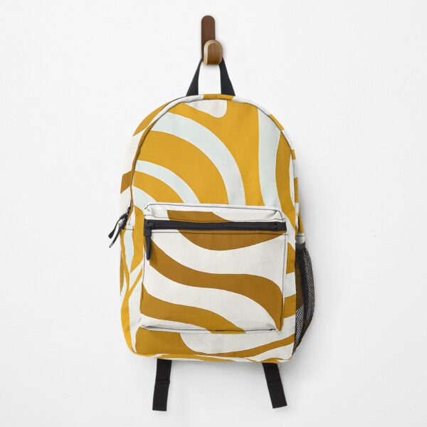 Item preview, Retro Modern, Wavy Pattern, yellow, cream designed and sold by Prints and Lifestyle.