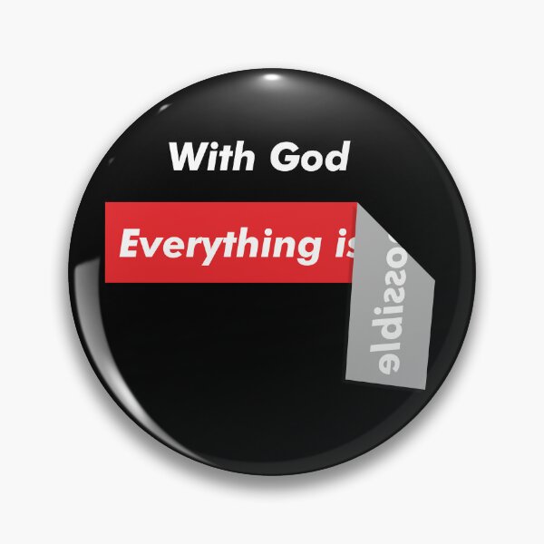 Item preview, With God, Everything Is Possible Faith-Based Inspiration designed and sold by Lillyamstronger.