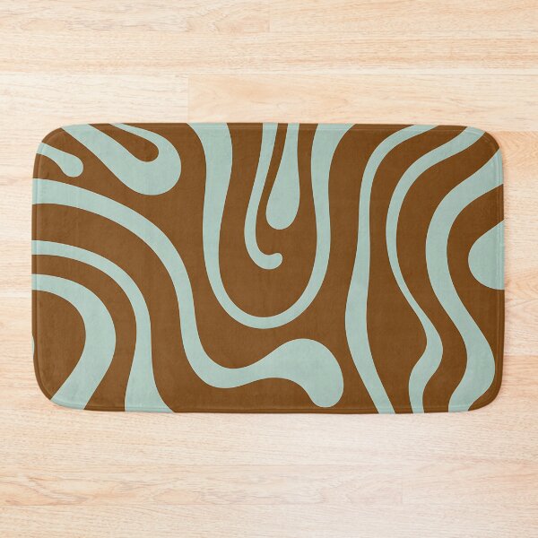 Item preview, Retro Modern,  Wavy Pattern,  green, brown designed and sold by Prints and Lifestyle.