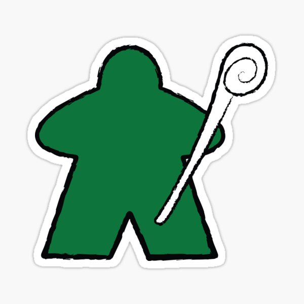 Item preview, Emerald Cleric Meeple! designed and sold by BaronsGames.