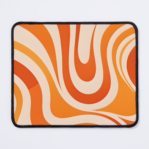 Item preview, Retro Modern, Wavy Pattern, orange, yellow designed and sold by Prints and Lifestyle.
