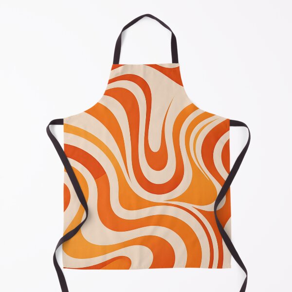 Item preview, Retro Modern, Wavy Pattern, orange, yellow designed and sold by Prints and Lifestyle.