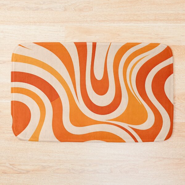Item preview, Retro Modern, Wavy Pattern, orange, yellow designed and sold by Prints and Lifestyle.