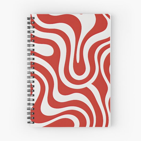 Item preview, Retro Modern, Wavy Pattern,  Red, white designed and sold by Prints and Lifestyle.