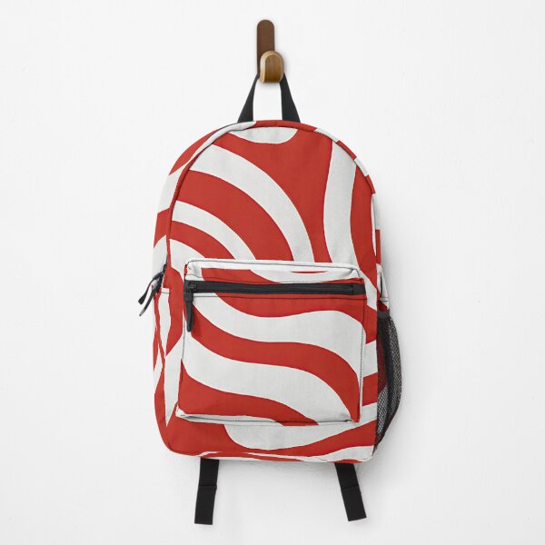 Item preview, Retro Modern, Wavy Pattern, Red, white designed and sold by Prints and Lifestyle.