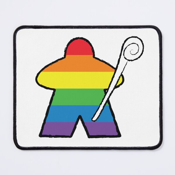 Artikelvorschau, Regenbogen-Kleriker-Meeple! entworfen und verkauft von BaronsGames.
