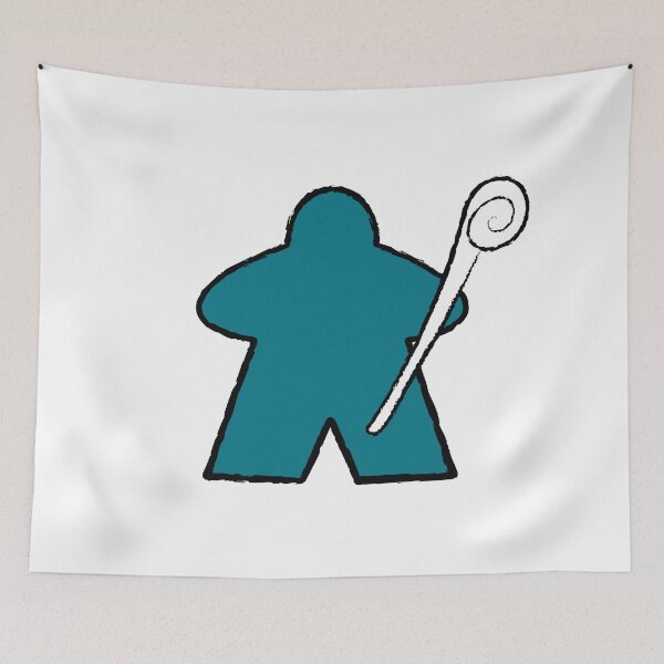 Item preview, Teal Cleric Meeple! designed and sold by BaronsGames.
