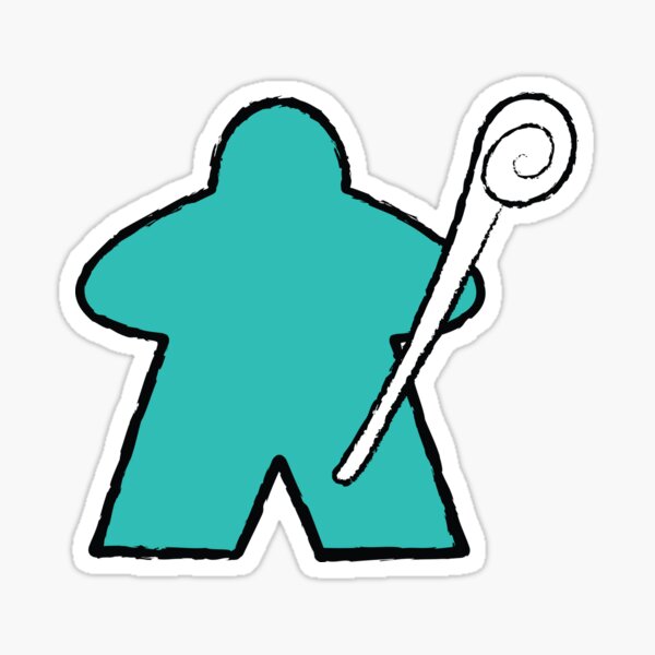 Item preview, Turquoise Cleric Meeple! designed and sold by BaronsGames.