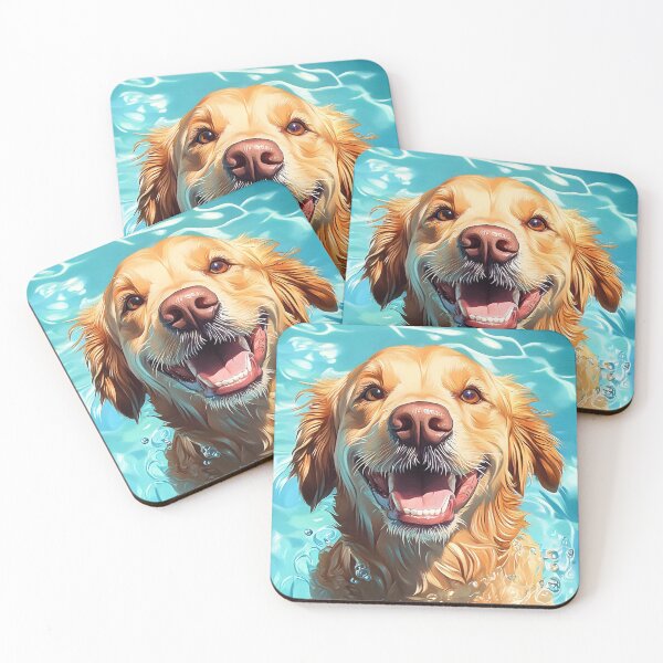 Item preview, Golden Retriever swiming designed and sold by ebrawne.