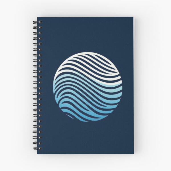 Item preview, Minimalist Wave Pattern Using Two Blue Shades. designed and sold by IrsathThaslima.