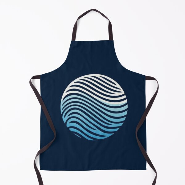Item preview, Minimalist Wave Pattern Using Two Blue Shades. designed and sold by IrsathThaslima.