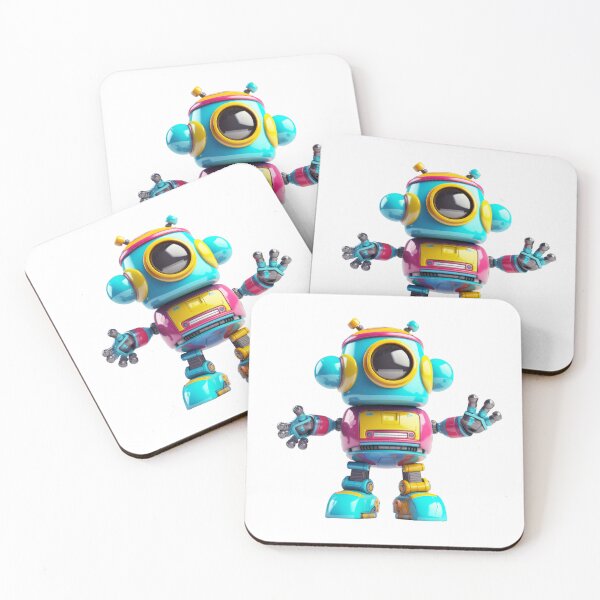 Item preview, One-Eyed Colorful Kids Toy Robot designed and sold by lematworks.
