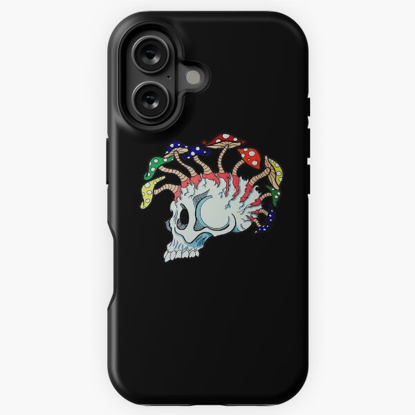 Vista previa del artículo con la obra «Shroom Skull», diseñado y vendido por HippieWizardArt.