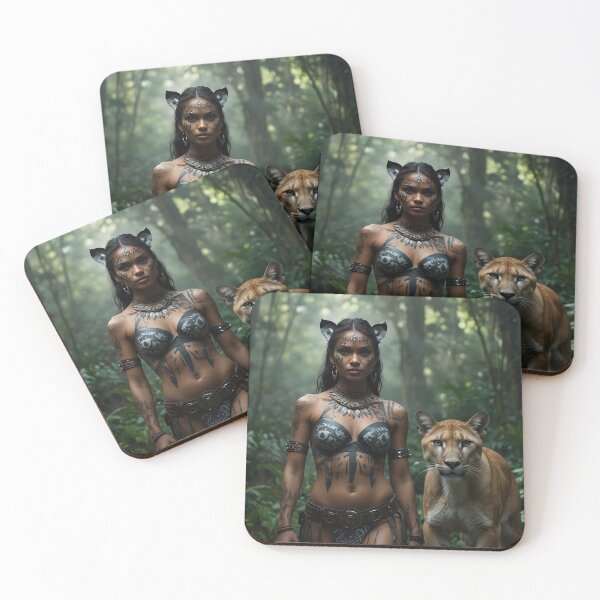 Item preview, Jungle Guardians: The Warrior and Her Companion designed and sold by photoparadise22.