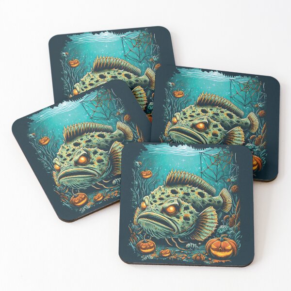 Item preview, Flat Fear: A Monstrous Flounder Fish designed and sold by EcoArtShop.