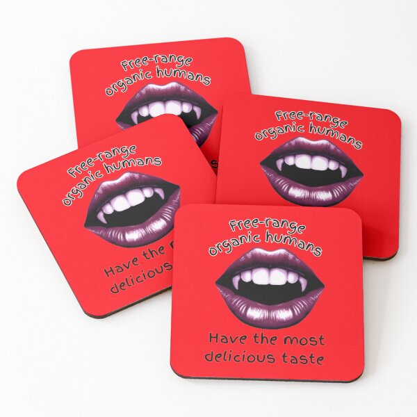 Item preview, Free-range organic humans - Have the most delicious taste | Werewolf & Vampire Lore (RED) designed and sold by WheelieGdArt.