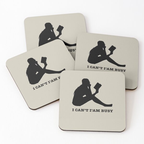 Item preview, I can’t I am busy – Motivational Book Lovers Design designed and sold by CreationbyNiki.