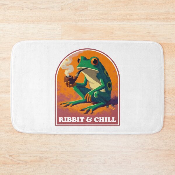 Item preview, froggy chill with its pipe designed and sold by jaiahshop.