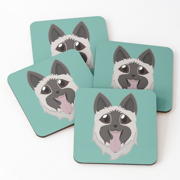 Item preview, Illustration of grey/creme Eurasier dog face designed and sold by Knytt.