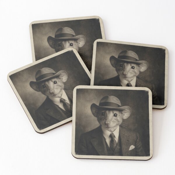 Item preview, A vintage mouse portrait designed and sold by Greezey.