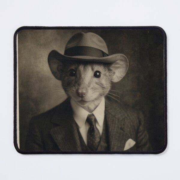 Item preview, A vintage mouse portrait designed and sold by Greezey.
