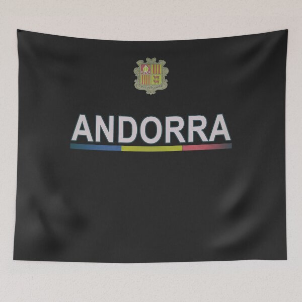 Item preview, Andorra Flag and Crest Sport National Design designed and sold by merchhost.