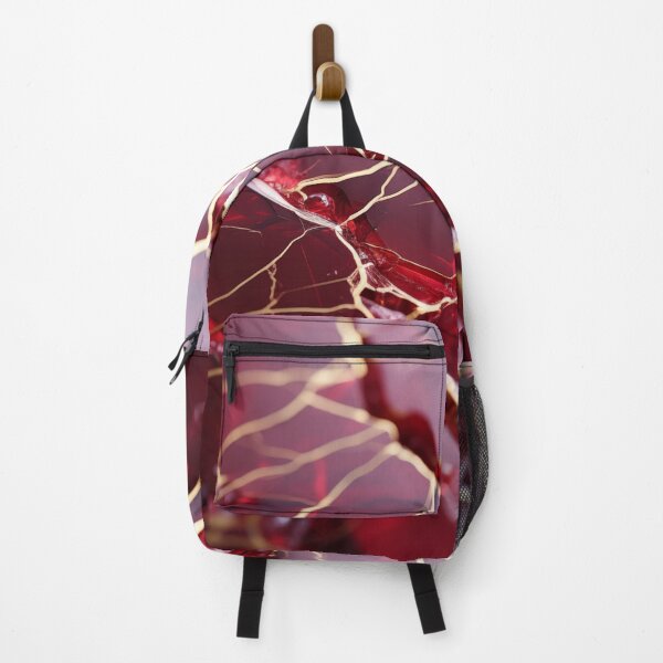 Item preview, Cracked Beauty: Red and Gold Marble Art designed and sold by lematworks.