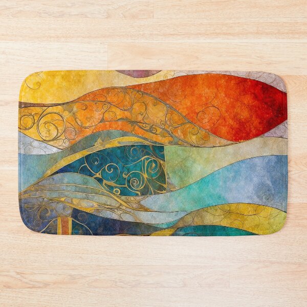 Item preview, Abstract image, colors of diversity, waves, autumn designed and sold by Oleg Viktorovic Pitkovskiy.