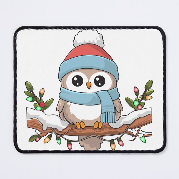 Item preview, Cute Festive Winter Owl T-Shirt Design Sticker Christmas shirts designed and sold by CreativeTomb.