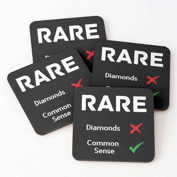 Item preview, Rare Diamonds! Rare Common Sense! designed and sold by HELLO TIGER.