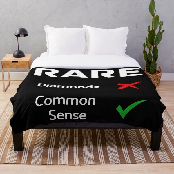 Item preview, Rare Diamonds! Rare Common Sense! designed and sold by HELLO TIGER.
