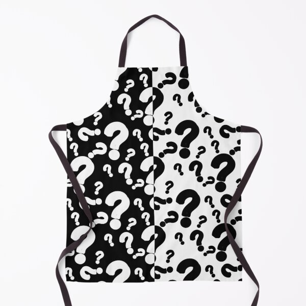 Item preview, Black White Question Mark Riddle Pattern designed and sold by PatternTitan.