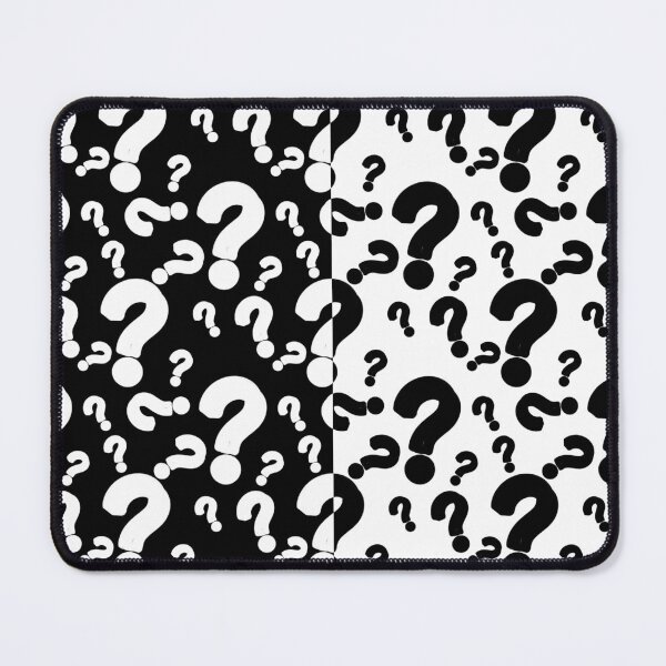 Item preview, Black White Question Mark Riddle Pattern designed and sold by PatternTitan.
