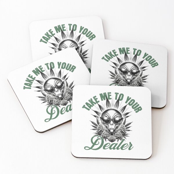 Item preview, Take Me To Your Dealer - Funny Alien designed and sold by FarmOfCuties.