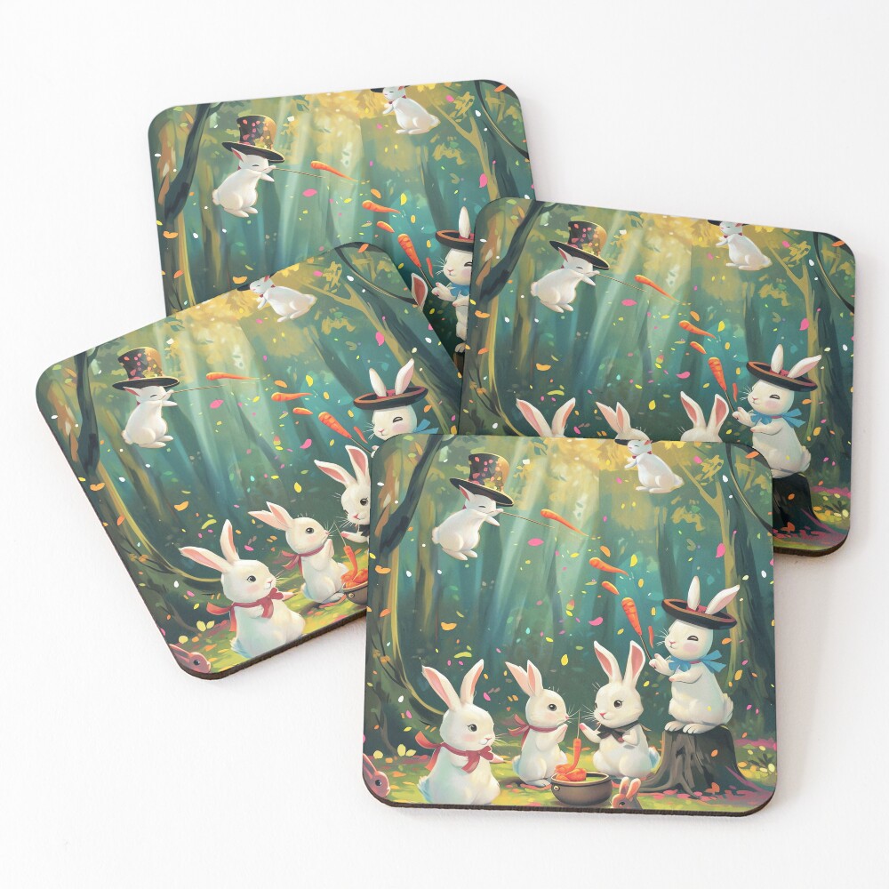 Item preview, Coasters (Set of 4) designed and sold by cute-animals99.