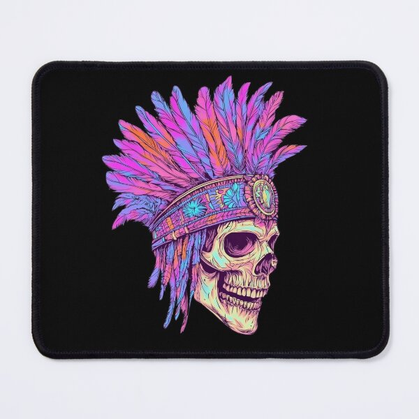 Item preview, Vibrant Tribal Punk Skull designed and sold by ShmoneyFace.
