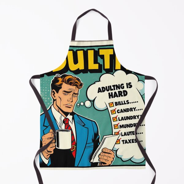 Item preview, "Adulting Struggles Captured in Retro Comic Style" designed and sold by ayushsri.