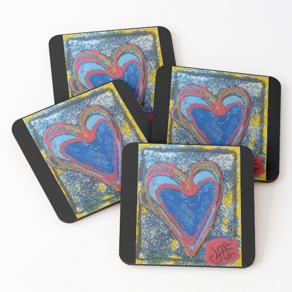Item preview, ACRYLIC HEART PAINTING BY LARISSA MYRIE designed and sold by larissa-myrie.