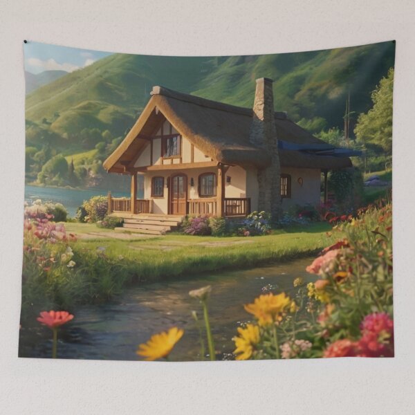 Aperçu de l'œuvre Nature’s Cottage Haven créée et vendue par BlareBlare.